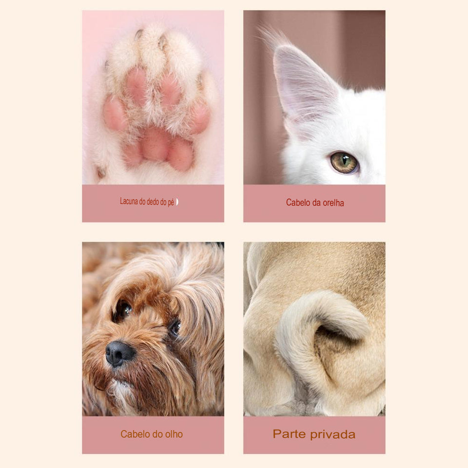 Aparador de pelos PET elêtrico USB